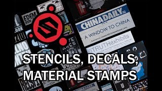 Stencils Decals and Material Stamps in Substance Painter [upl. by Camala]