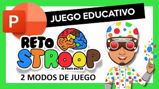 Reto Stroop en POWERPOINT 🔵🟠🟡 con 2 modos de juego [upl. by Lefkowitz873]