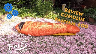 Review Cumulus Panyam 600  ultralight gear  ultraleichter Daunenschlafsack [upl. by Ahsiket]