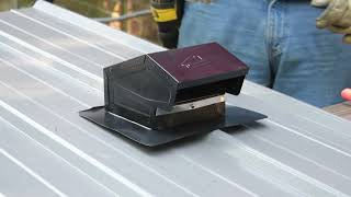 how to install vents in metal roofs [upl. by Aicil811]