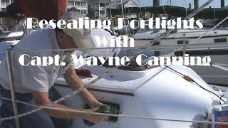 Resealing or Rebedding Portlights Boat Repair Sealing portlights [upl. by Ilyk]