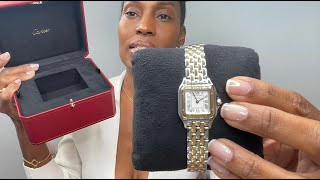 Cartier Double Unboxing Early 45th Birthday Gifts D’Amour Necklace Large and PANTHÈRE Watch [upl. by Echo]