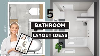 TOP 5 BATHROOM LAYOUT IDEAS  Ultimate Design Guide [upl. by Nata480]