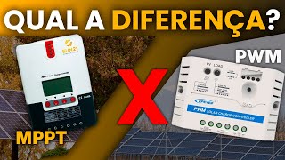 OFF GRID Controlador de carga MPPT ou PWM na ENERGIA SOLAR [upl. by Uzzial]