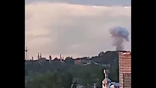 Ukrainian Drone Hits Tambov Gunpowder Plant in Russia [upl. by Ailelc318]