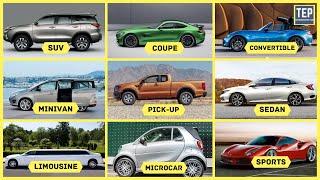 Different Types of Car Body Style  Every Car Shape Explained [upl. by Ahtabbat]