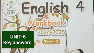 4th std term1 English Unit6 Workbook key answers202425 [upl. by Gilbye]