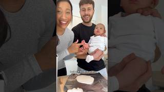 Newborn baby foot and hand mould newbornbaby newmom babyfoot postpartum momlife [upl. by Nileve573]