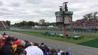 F1 2016 Race Start Grandstand 24 Canada Grand Prix [upl. by Eceinert525]