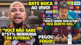 PEGOU FOGO A DlSCUSSÃO FEIA DE FELIPE MELO E FERNANDO DINIZ COM JORNALISTAS APÓS ATITUDE BIZARRA [upl. by Oilenroc679]