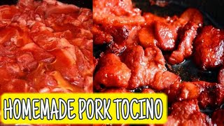 HOMEMADE PORK TOCINO RECIPE in 2 minutes  Pangnegosyo [upl. by Pazice]