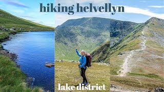 HIKING HELVELLYN RED TARN amp WILD CAMP  LAKE DISTRICT [upl. by Lucrece]