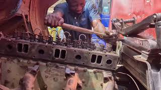 Cylinder Head and Gasket Installation African way jerUghanAworkshoP [upl. by Assilam]