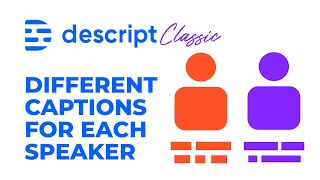 Descript Different Captions for Each Speaker [upl. by Lleira]
