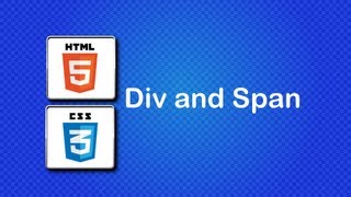 HTML5 and CSS3 Beginner Tutorial 19  Div and Span [upl. by Ramled]