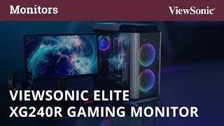 ViewSonic Elite XG240R Gaming Monitor [upl. by Lattimer]