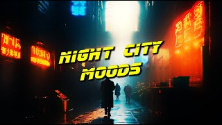 Dark amp Relaxing NIGHT CITY Ambience  Calm Cyberpunk Ambient Music S12P2 [upl. by Fidellia]