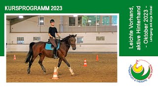 Reiten lernen quotLeichte Vorhand aktive Hinterhandquot mit Anja Erckel Oktober 2023 [upl. by Mcleod]