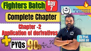 Complete Chapter 2 Application of derivatives Class 12th Maths2 fightersbatch newindianera [upl. by Ilyah]