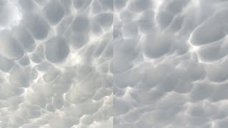 RARE AND STRANGE STORM CLOUDS  Stunning Mammatus Clouds Formed in Argentina [upl. by Rolland288]