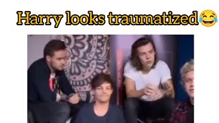 Harry styles epic reactions when asked about his hair being fake harrystyles youtube [upl. by Notsirhc997]