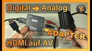 HDMI auf AV Konverter  Macht das Sinn Gana HDMI2AV Adapter Review [upl. by Liag353]