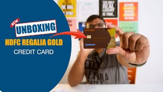 HDFC REGALIA GOLD CREDIT CARD UNBOXING  Review and Features [upl. by Giamo333]