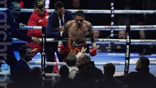 quotLara spat at mequot  Josh Warrington and Mauricio Lara clash ringside [upl. by Lathe]