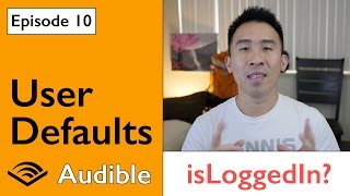 Swift 3 Audible  UserDefaults to Save Logged In State Ep 10 [upl. by Oinotnas]