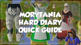 Morytania Hard Diary Quick Guide  Old School RunescapeOSRS [upl. by Piane]