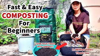 Fast amp Easy Composting for Beginners  How To Make Compost Fast [upl. by Aurelius271]