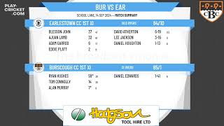 Burscough CC 1st XI v Earlestown CC 1st XI [upl. by Drarig]