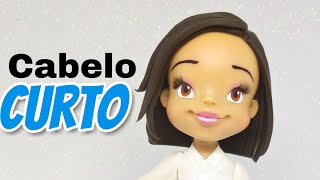 Como fazer cabelo curto em bonecos de Biscuit  Pierre Marinho [upl. by Eixam]