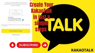 KakaoTalk Account Tutorial  COMPLETE Guide How to create KakaoTalk account kakaotalk skytech4u [upl. by Laband526]