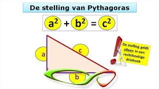 Wiskunde  De stelling van Pythagoras [upl. by Wyck]