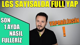 LGS Sayısalda FULL Yap SON 1 Ay İçin Taktikler [upl. by Eddina]