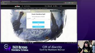 DampD Beyond Tutorial  Adding Dunamancy Spells via Homebrew Outdated [upl. by Sherwood925]