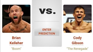 Brian Kelleher VS Cody Gibson  UFC Fight Night Preview amp Picks  Pinoy Silent Picks [upl. by Bartolomeo]