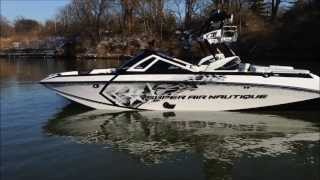 2014 Super Air Nautique G21 Silver Cloud Onyx Black On Water [upl. by Obadias]