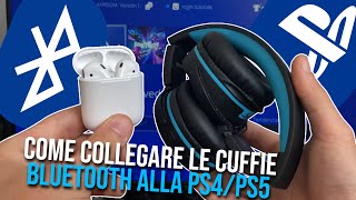 Come collegare le cuffie bluetooth alla PS4  Collegare le cuffie bluetooth alla PS5  PlayStation [upl. by Poucher]