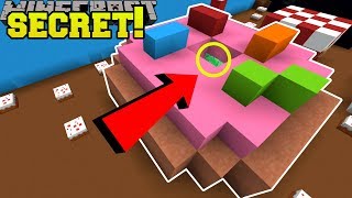 Minecraft SECRET INSIDE THE DONUT  FIND THE BUTTON EMERALD  Custom Map [upl. by Latreshia]