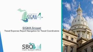 Travel Expense Report for Coordinators  SIGMA 4 Snippet [upl. by Aicatsana]