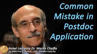 How to Apply For Postdoc By Nobel laureate Dr Martin Chalfie I Santosh Bharti [upl. by Anaiv]