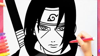 Como Desenhar o Itachi Uchiha  Naruto Desenhos [upl. by Purse]