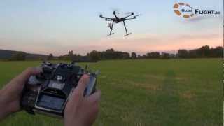 DJI S800 Hexakopter  Erstflug Tutorial [upl. by Blackstock586]