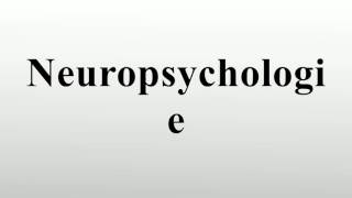 Neuropsychologie [upl. by Ecire]