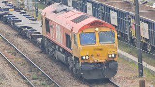 GBRf 66783 At Doncaster Down Decoy Gbrf From Felixstowe South Gbrf To Tinsley Yard Gbrf [upl. by Bunch452]