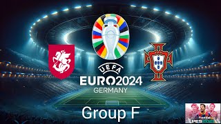 UEFA Euro 2024 Group Stage Group F Final Matchday Georgia vs Portugal [upl. by Shewmaker]