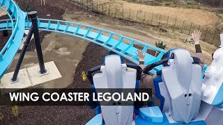 Legoland Deutschland wing coaster Maximus  Der Flug des Wächters [upl. by Darrill]