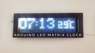 Arduino LED Matrix Clock using DS3231 RTC Module [upl. by Brown]